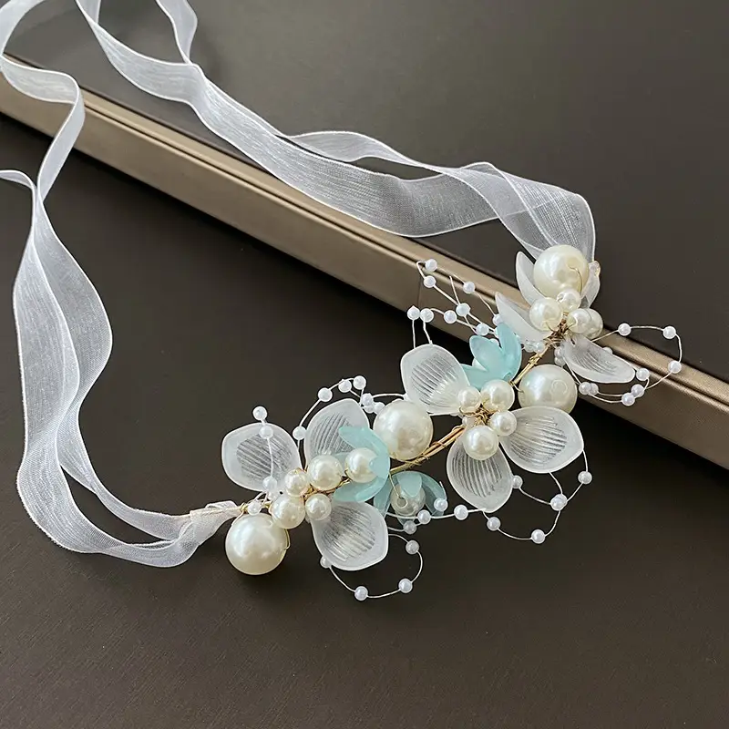 Children's Pearl Flower Hairband for Girls - Image 6