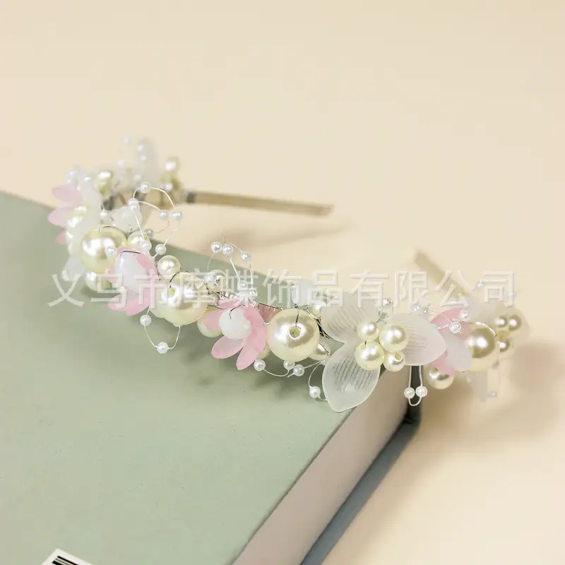 Children's Pearl Flower Hairband for Girls - Image 7
