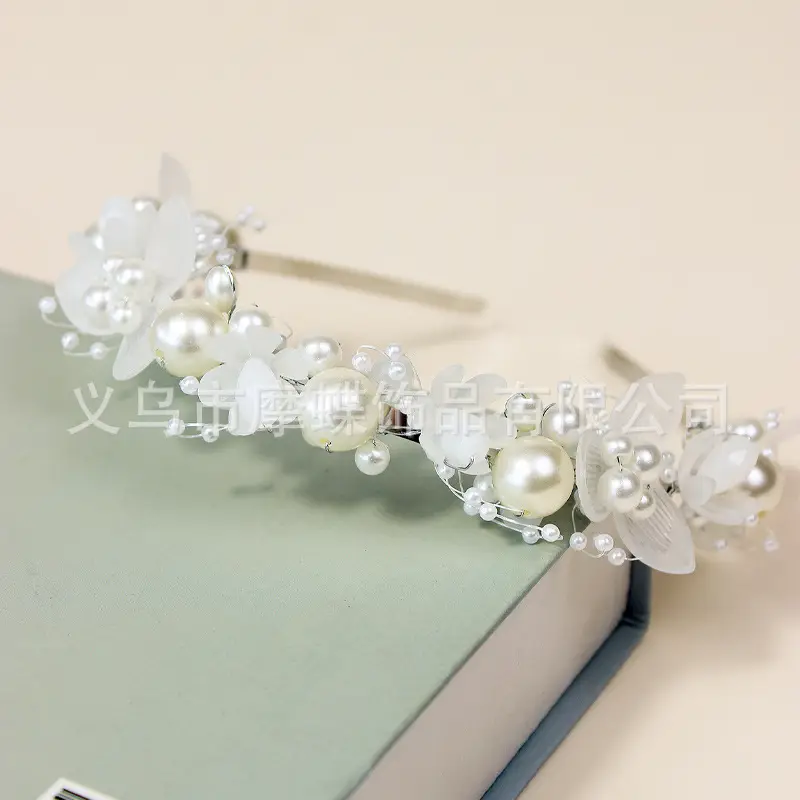 Children's Pearl Flower Hairband for Girls - Image 8
