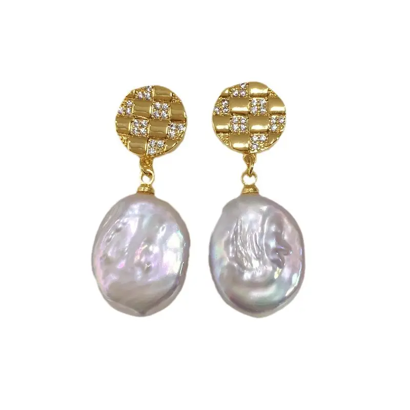 Natural Pearl Earrings for Women 18K Gold Filled - Image 6