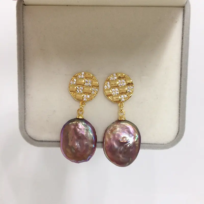 Natural Pearl Earrings for Women 18K Gold Filled — feature 10