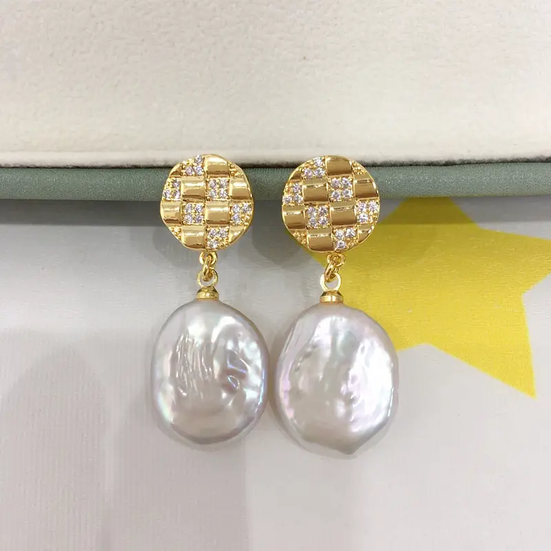 Natural Pearl Earrings for Women 18K Gold Filled — feature 5