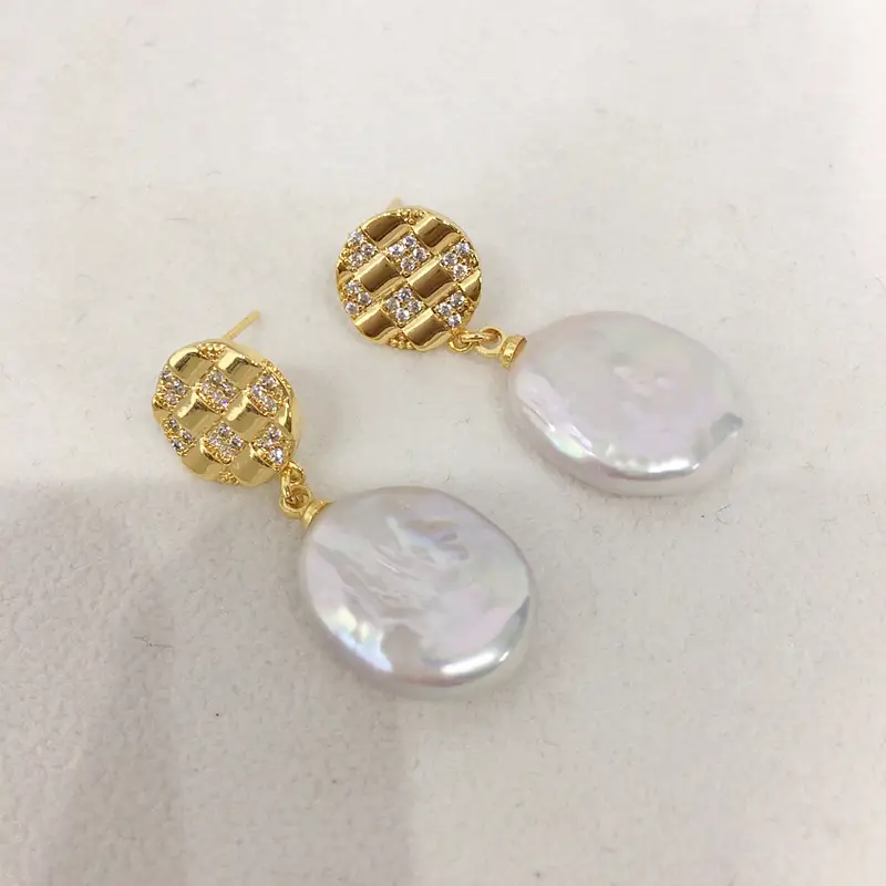 Natural Pearl Earrings for Women 18K Gold Filled — feature 6