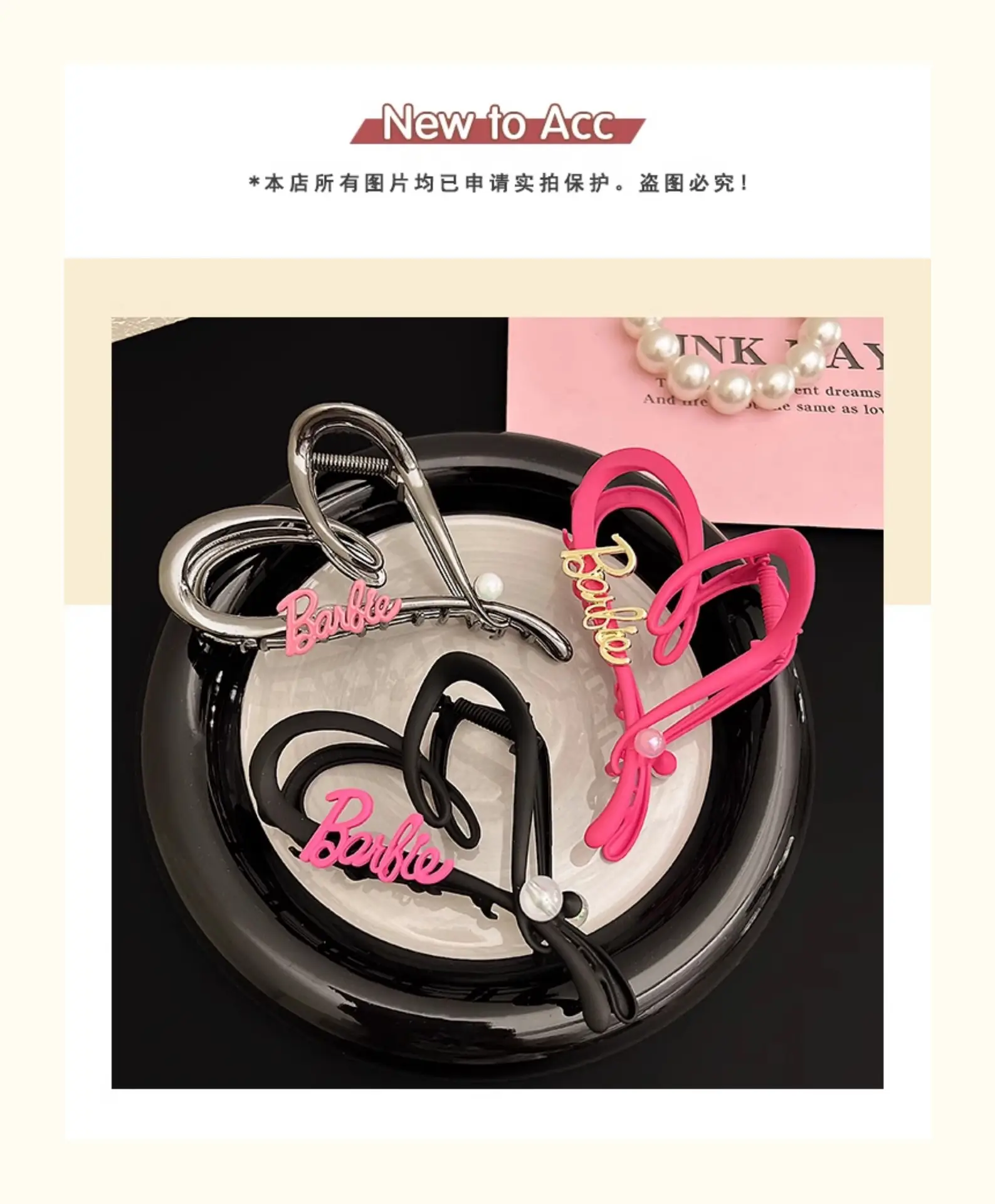 Love Letter Heart Shark Hair Clip for Women — feature 2