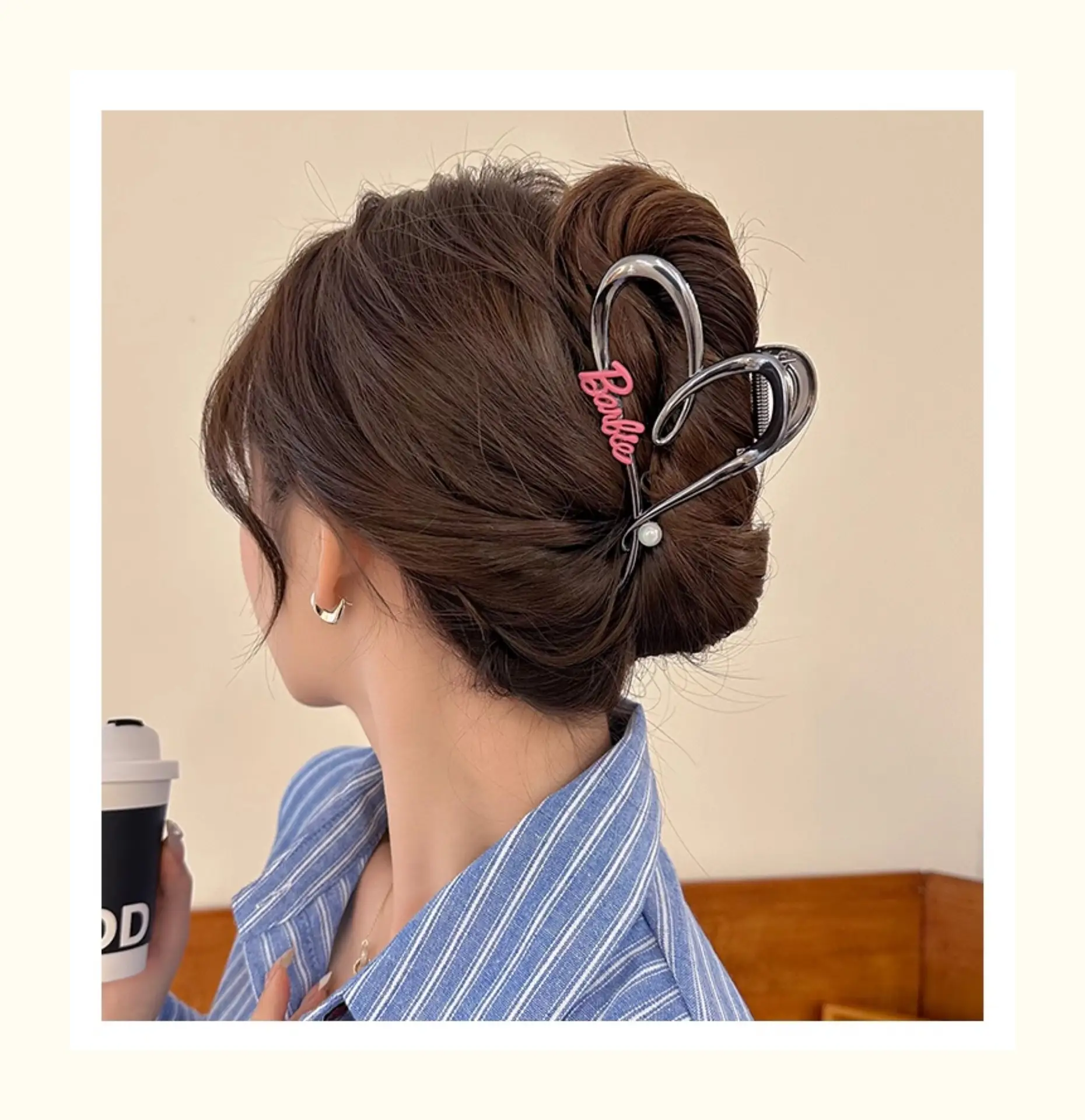 Love Letter Heart Shark Hair Clip for Women — feature 5