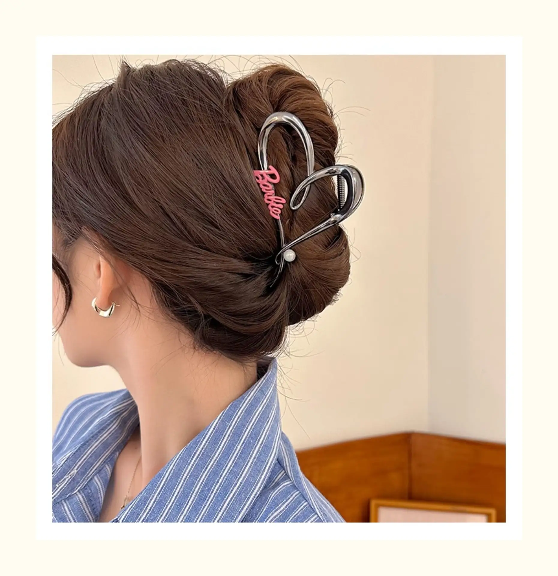 Love Letter Heart Shark Hair Clip for Women — feature 7