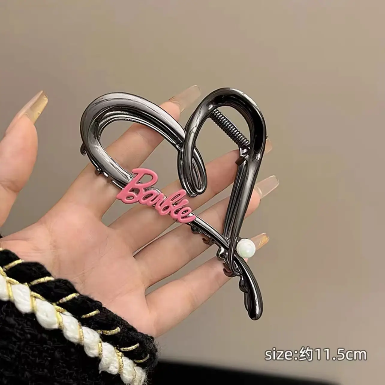 Love Letter Heart Shark Hair Clip for Women - Image 2