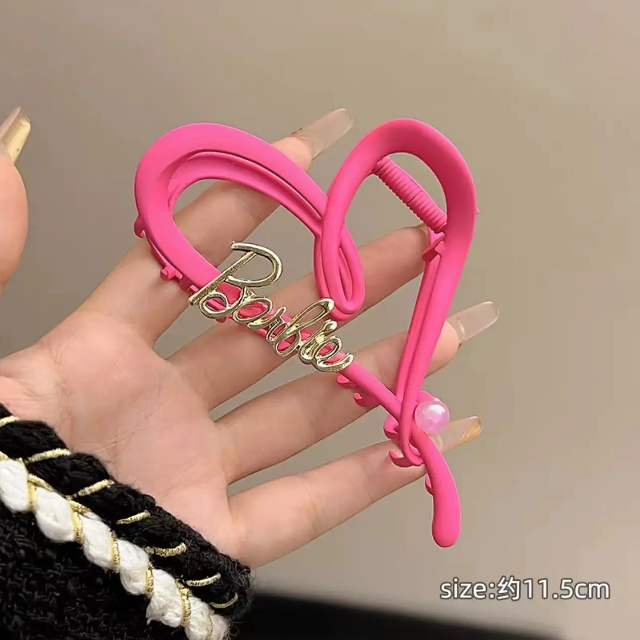 Love Letter Heart Shark Hair Clip for Women - Image 3