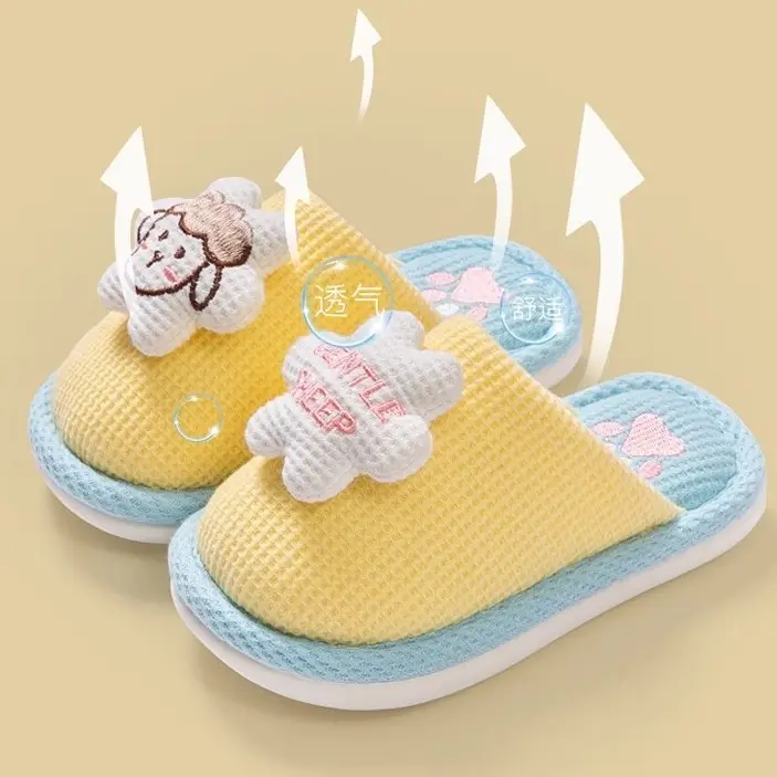 Cute Cotton Slippers, Winter Children's Slippers, Autumn Baby Cotton Slippers, Warm Shoes for Boys, Indoor Non-Slip Women's Home Wholesale