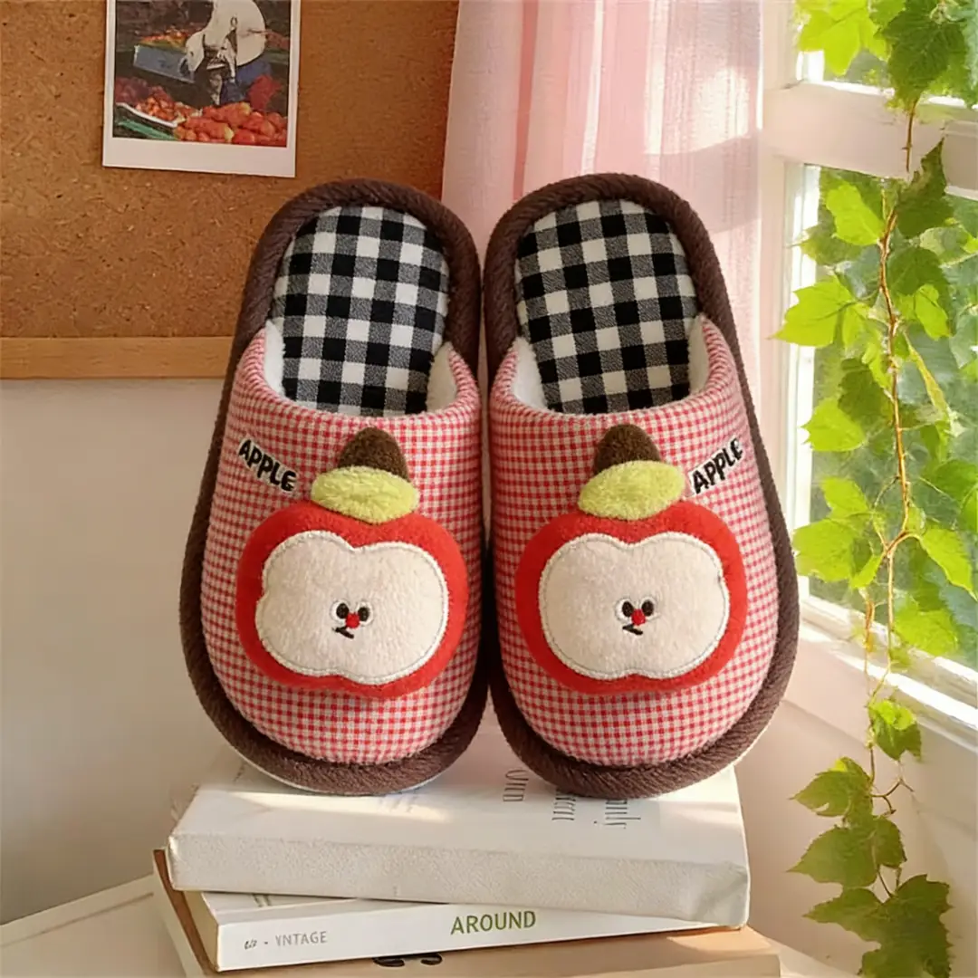 Cute Cotton Slippers, Winter Children's Slippers, Autumn Baby Cotton Slippers, Warm Shoes for Boys, Indoor Non-Slip Women's Home Wholesale