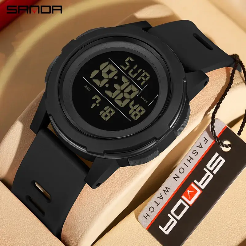Sanda Red Digital Analog Watch 2031 18 - Image 21
