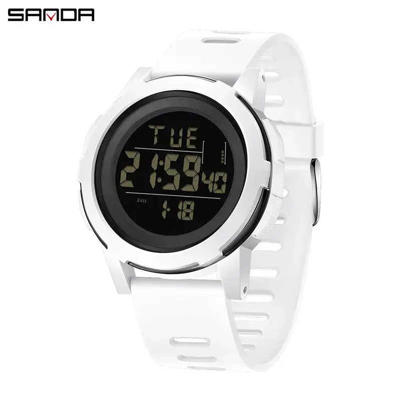 Sanda Red Digital Analog Watch 2031 18 - Image 8