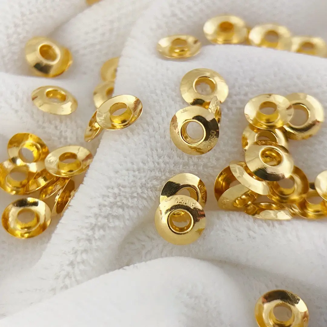 18K Gold Transfer Beads Pearl Pendant Caps — feature 6