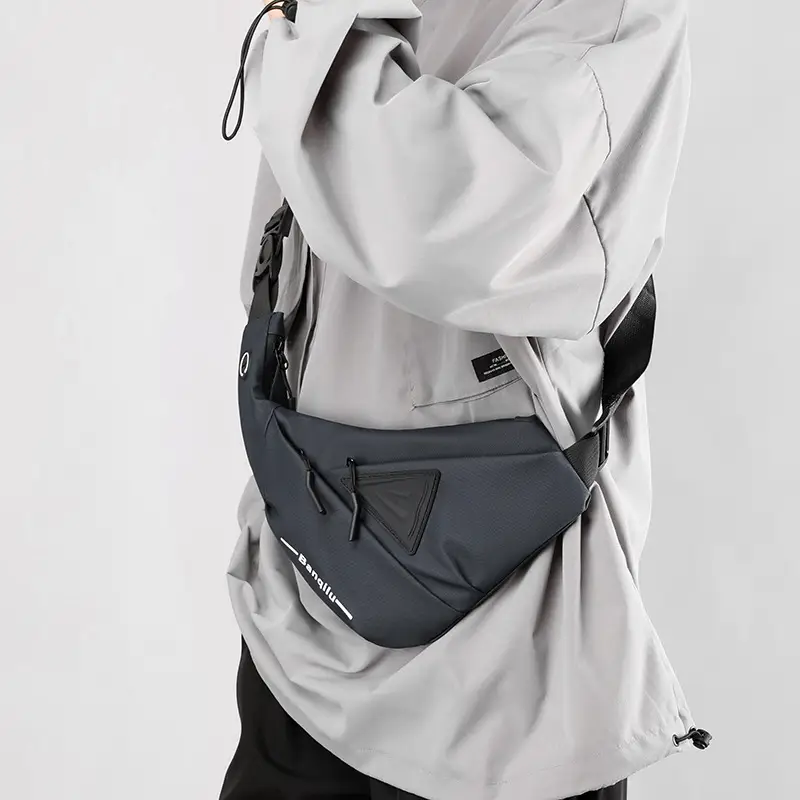 Men's Water-Proof Crossbody Bag Large Capacity Leather Membrane - Image 5