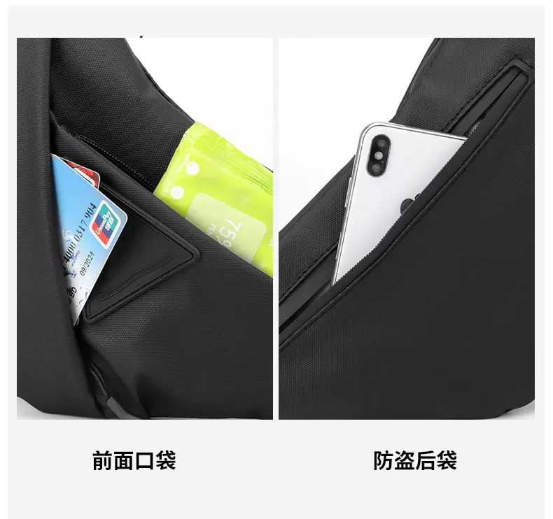 Men's Water-Proof Crossbody Bag Large Capacity Leather Membrane — feature 16