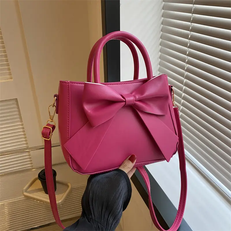 Women's White Bow Shoulder Bag 2024 - Image 5