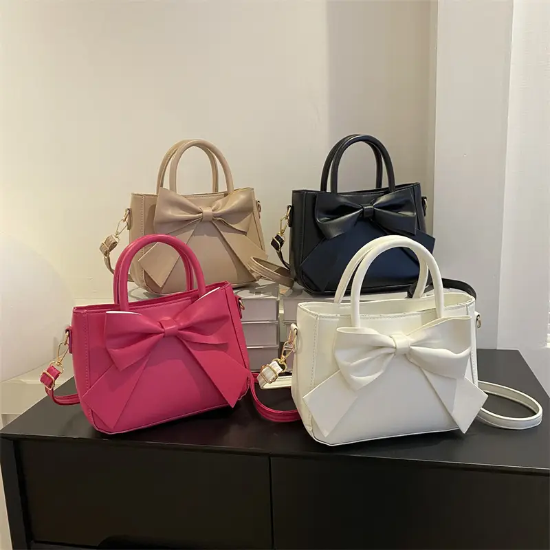 Women's White Bow Shoulder Bag 2024 - Image 8