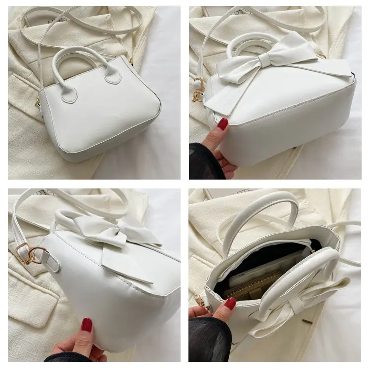 Women's White Bow Shoulder Bag 2024 — feature 7