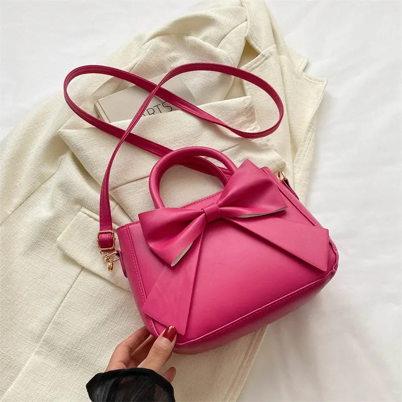 Women's White Bow Shoulder Bag 2024 - Image 4