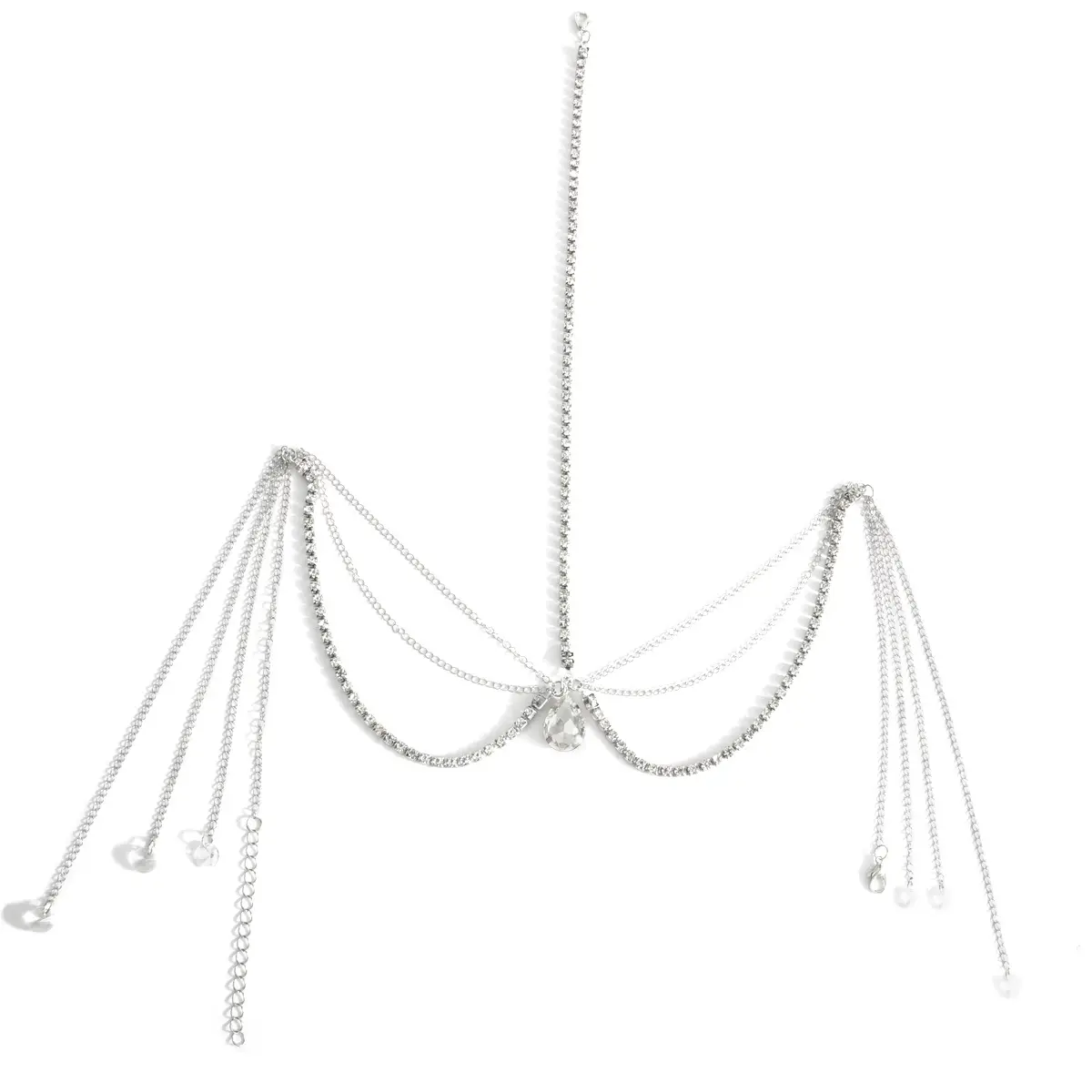 Crystal Eyebrow Pendant & Antique Tassel Headwear Set