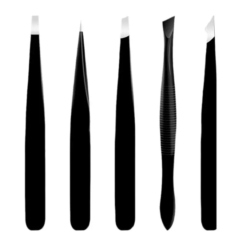 Eyebrow Trimming Clip with Stainless Steel Tweezers