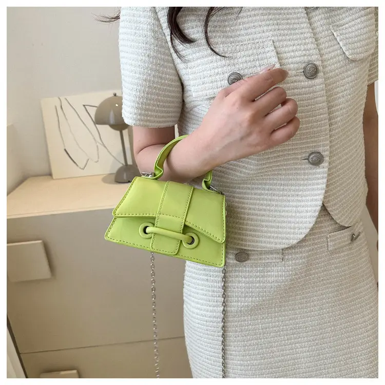 Pink Chain Shoulder Messenger Bag for Women — feature 14