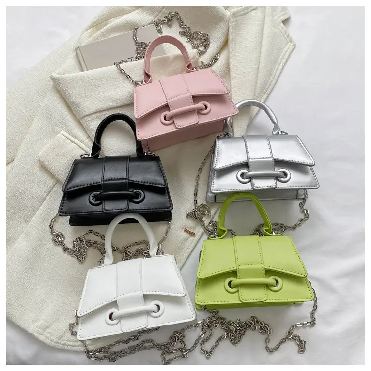 Pink Chain Shoulder Messenger Bag for Women — feature 20