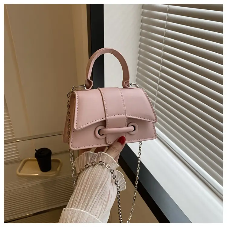 Pink Chain Shoulder Messenger Bag for Women — feature 22
