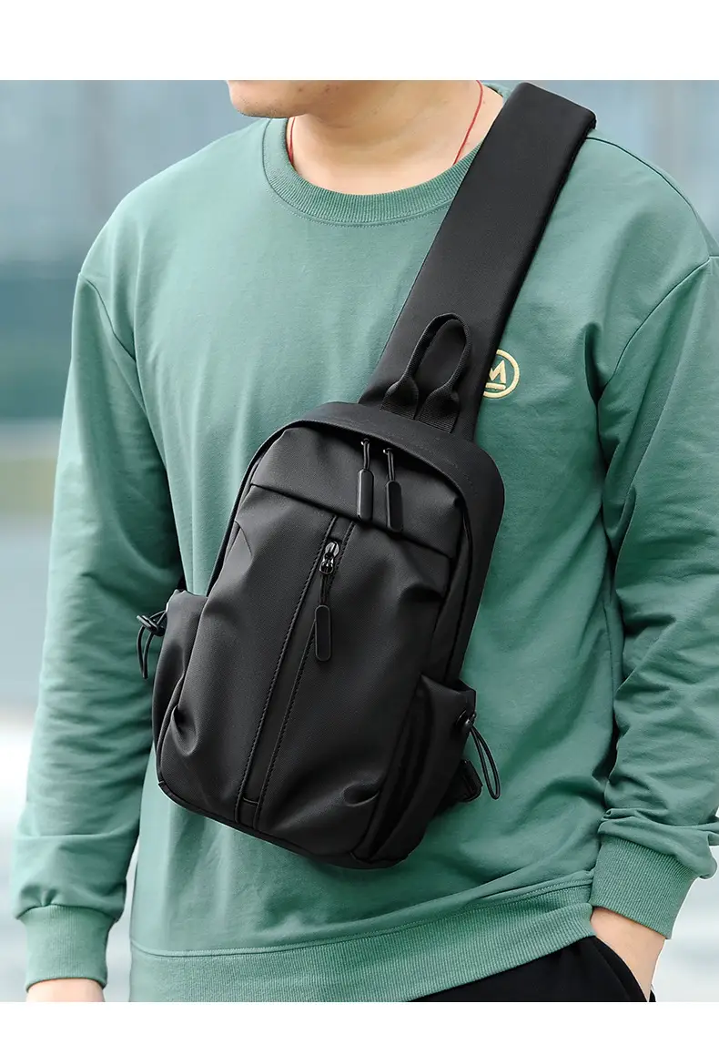 Modern Grey Multi-Functional Shoulder Bag for Men — feature 11