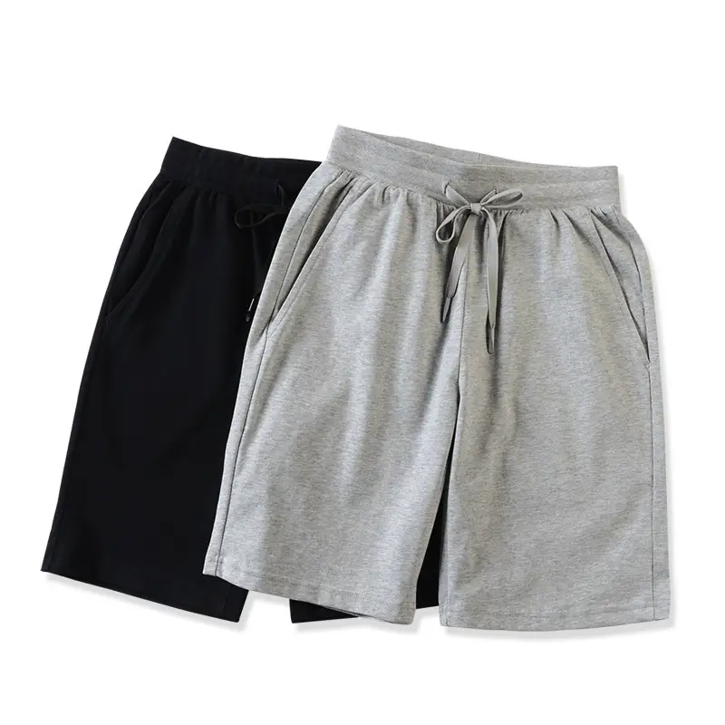 Men Grey Loose Fit Casual Shorts Summer - Image 5