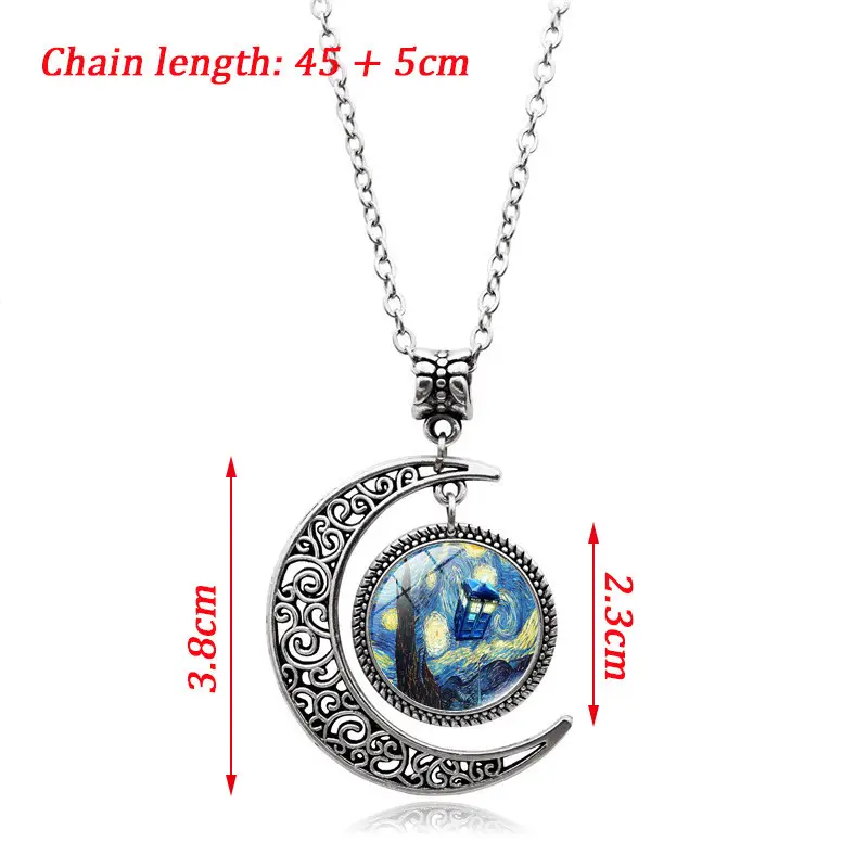 Van Gogh Night Earrings Set for Women - Image 3