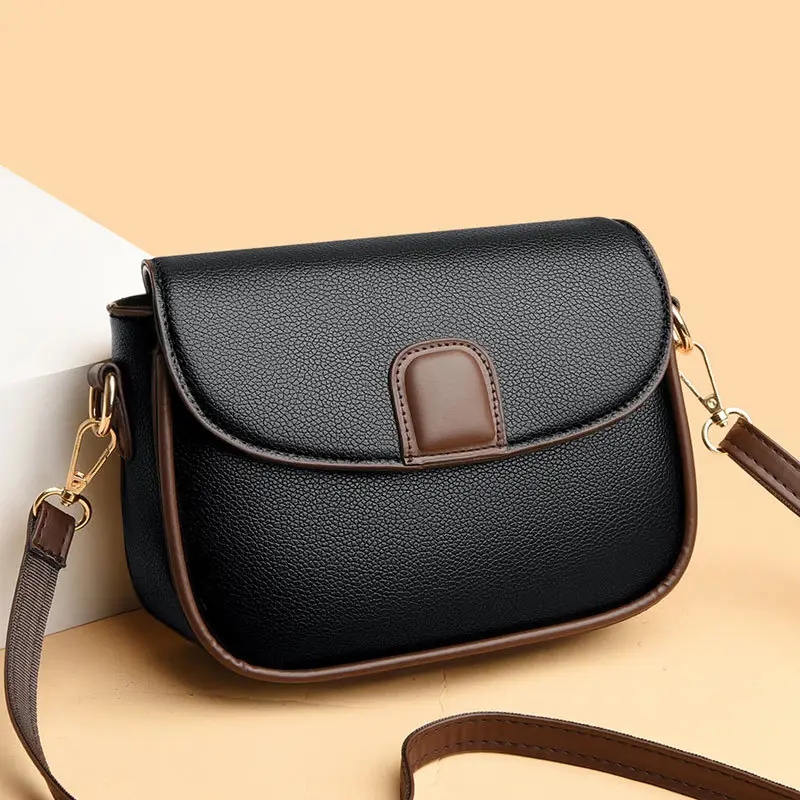 Women's Black Crossbody Phone Bag with Shoulder Strap - Image 5