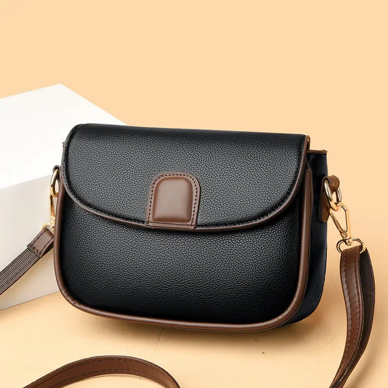 Women's Black Crossbody Phone Bag with Shoulder Strap - Image 7