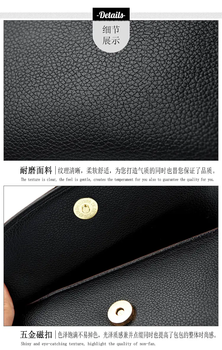 Women's Black Crossbody Phone Bag with Shoulder Strap — feature 23
