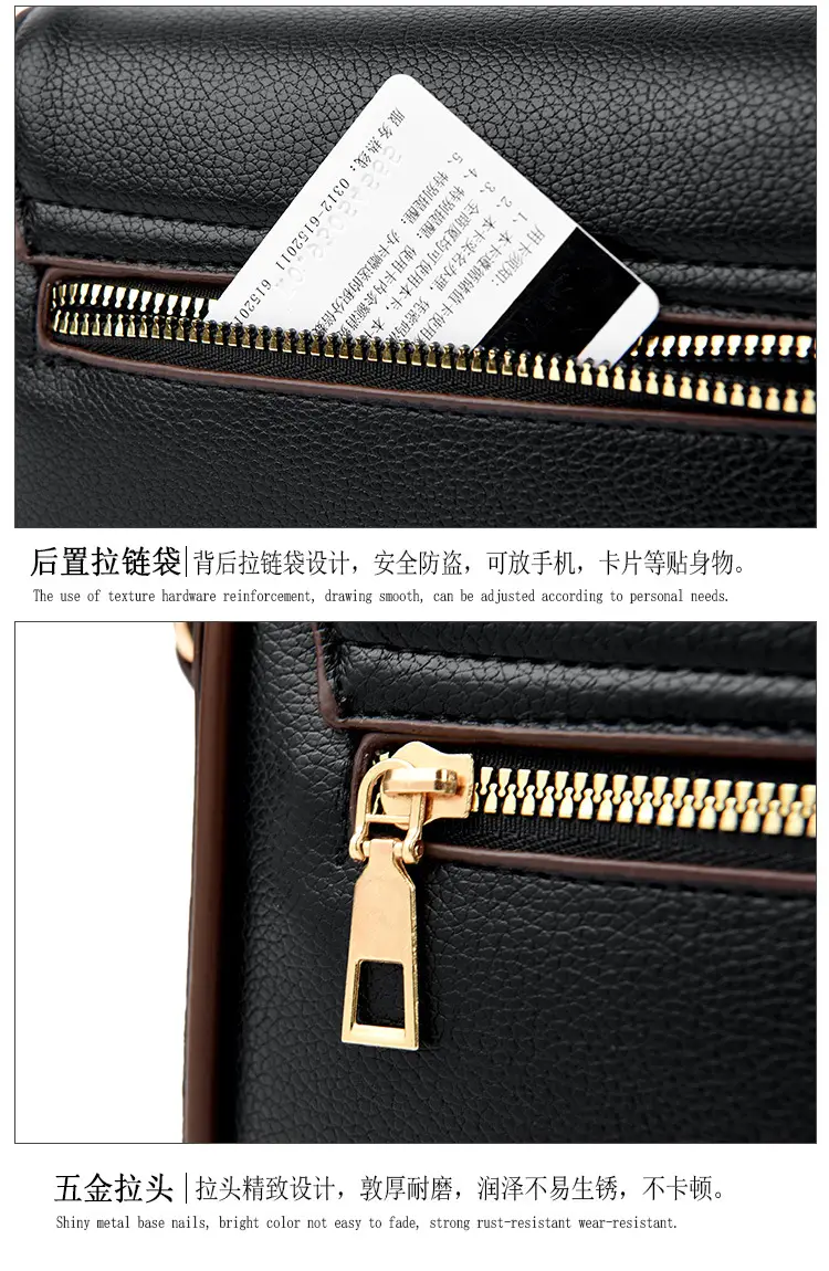 Women's Black Crossbody Phone Bag with Shoulder Strap — feature 25