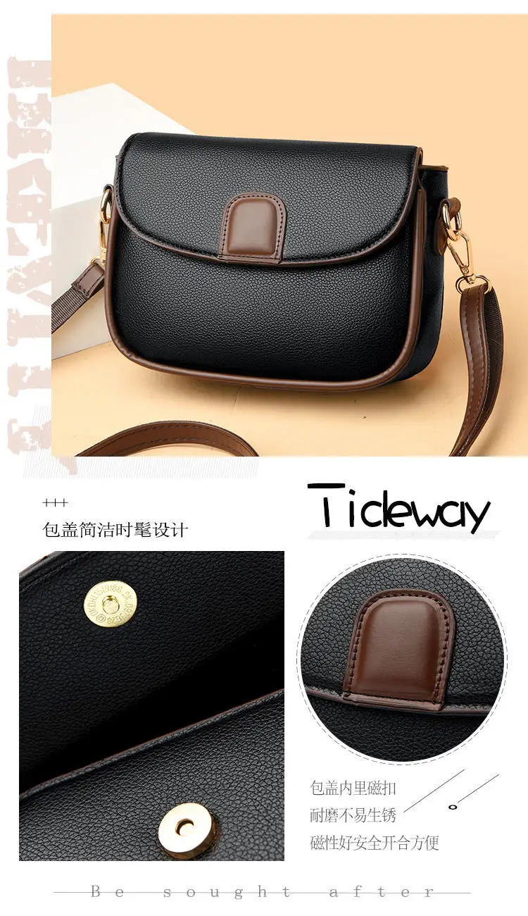 Women's Black Crossbody Phone Bag with Shoulder Strap — feature 4