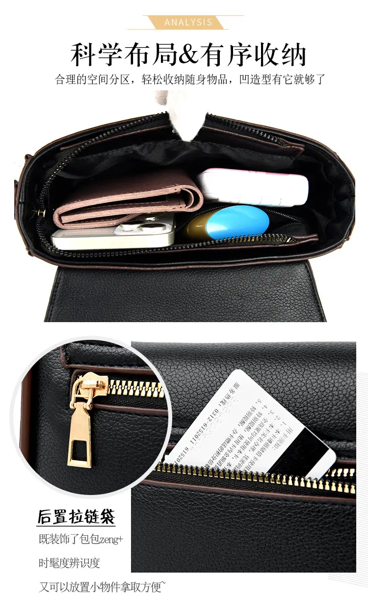 Women's Black Crossbody Phone Bag with Shoulder Strap — feature 6