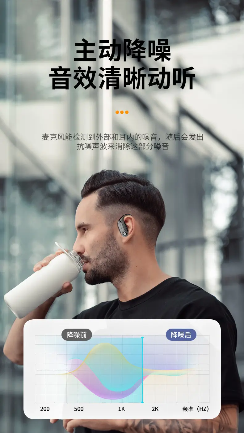 Wireless Bluetooth Earphones with Blue LED & Large Battery β feature 7