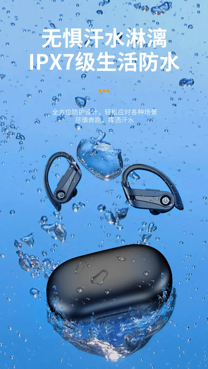 Wireless Bluetooth Earphones with Blue LED & Large Battery β feature 8