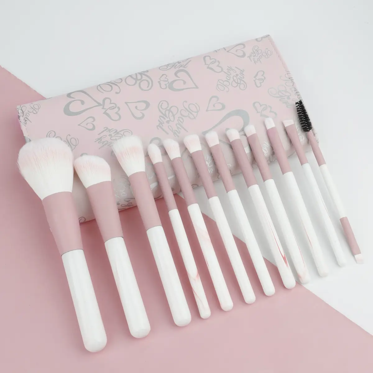 12-piece clear sky makeup brushes set for beginners - Image 10