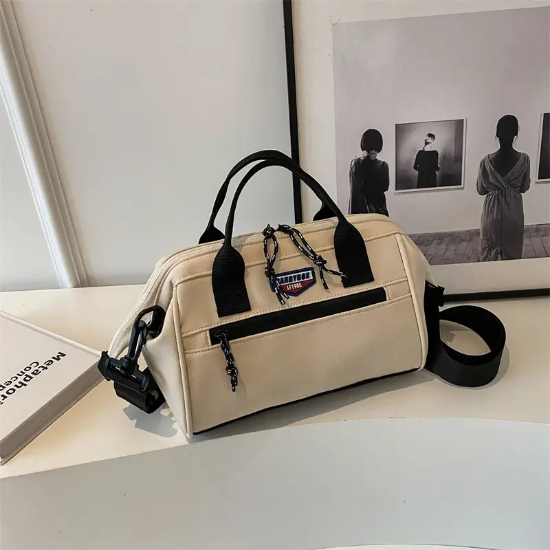 Korean Style Women's Beige Shoulder Bag 2023 - Image 5