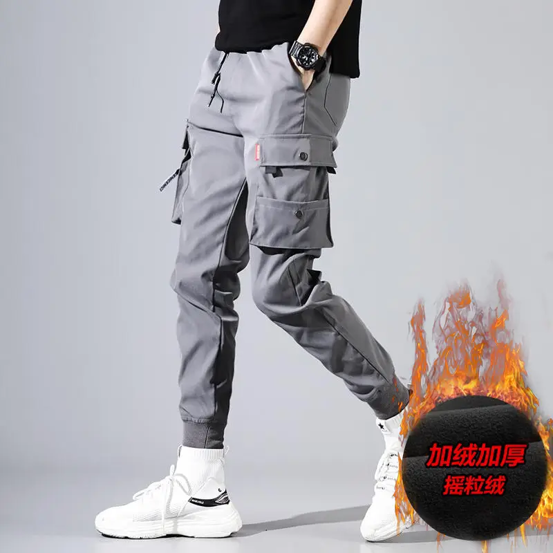 Men's Black Cargo Jogger Pants 2025 Winter Style — feature 3