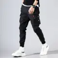 Men's Black Cargo Jogger Pants 2025 Winter Style