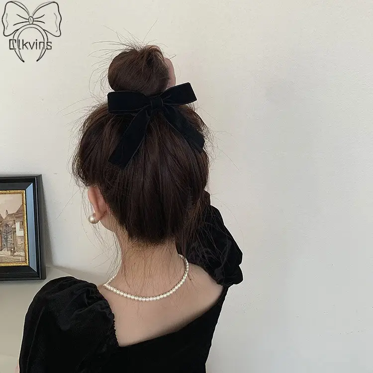 Black Velvet Bow Hair Ring for Women 2023 — feature 8