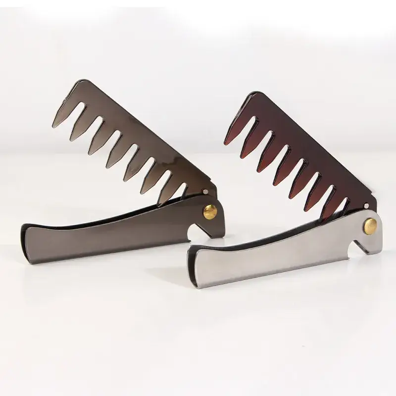 Men's Stainless Steel Wide Tooth Back Comb - Image 3