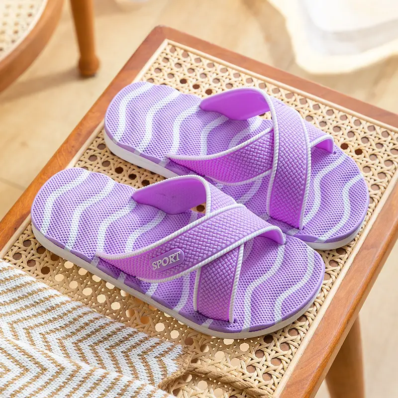 Slippers for Women's Home Non-Slip Eva Thick-Soled Large Size Massage Bathing Slippers for Outer Wear Men's Slippers Factory Direct Sales — feature 20