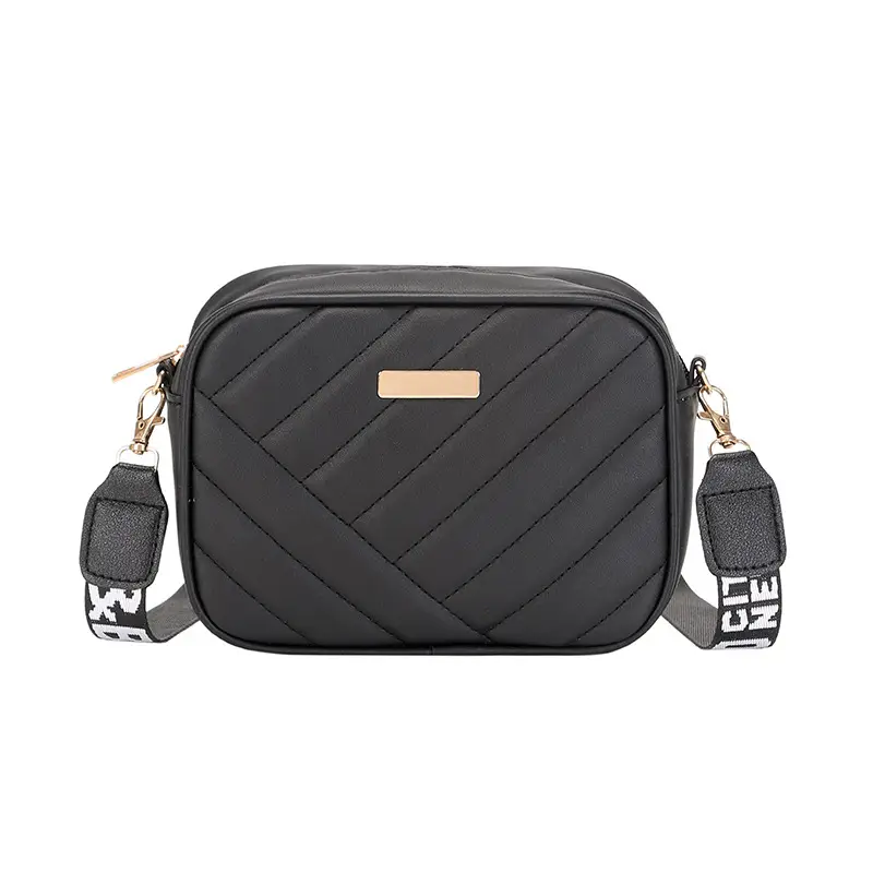 White Quilted Crossbody Bag with Embroidered Design - Image 12
