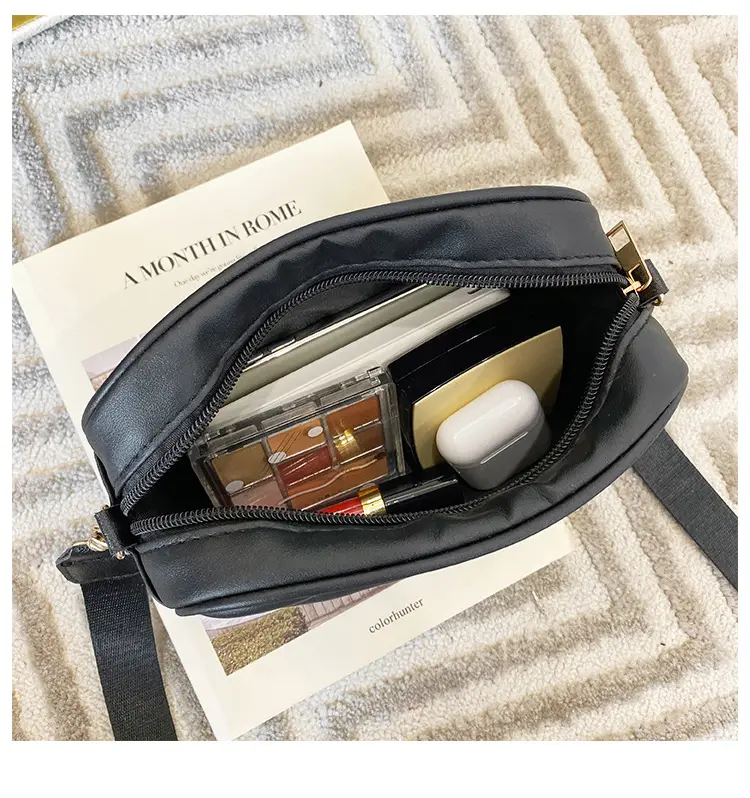 White Quilted Crossbody Bag with Embroidered Design — feature 7