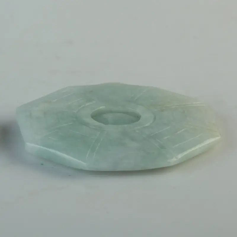 Natural Burmese Jade Bagua Pendant Double Sided Peace - Image 5