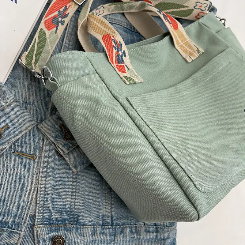 Lightweight Crossbody Bag for Women Canvas Student Commuter Bag — feature 12